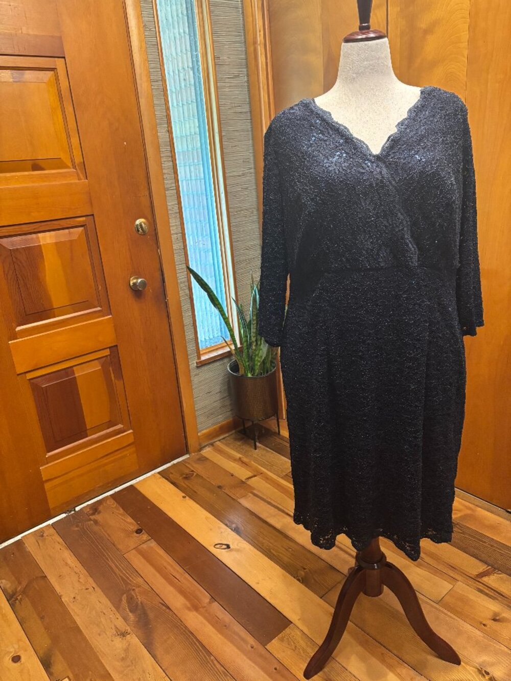 Alex Evenings Formal Navy Blue Special Occasion Dress